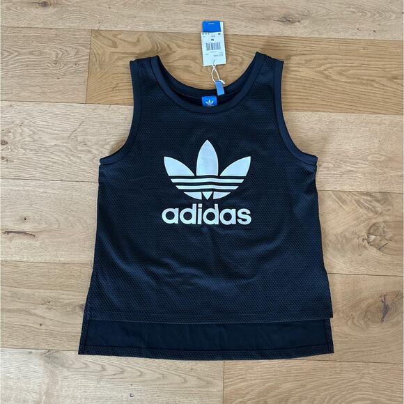 Adidas - Mesh Style EQT Sleeveless Tank in Black & White - Picture 1 of 4